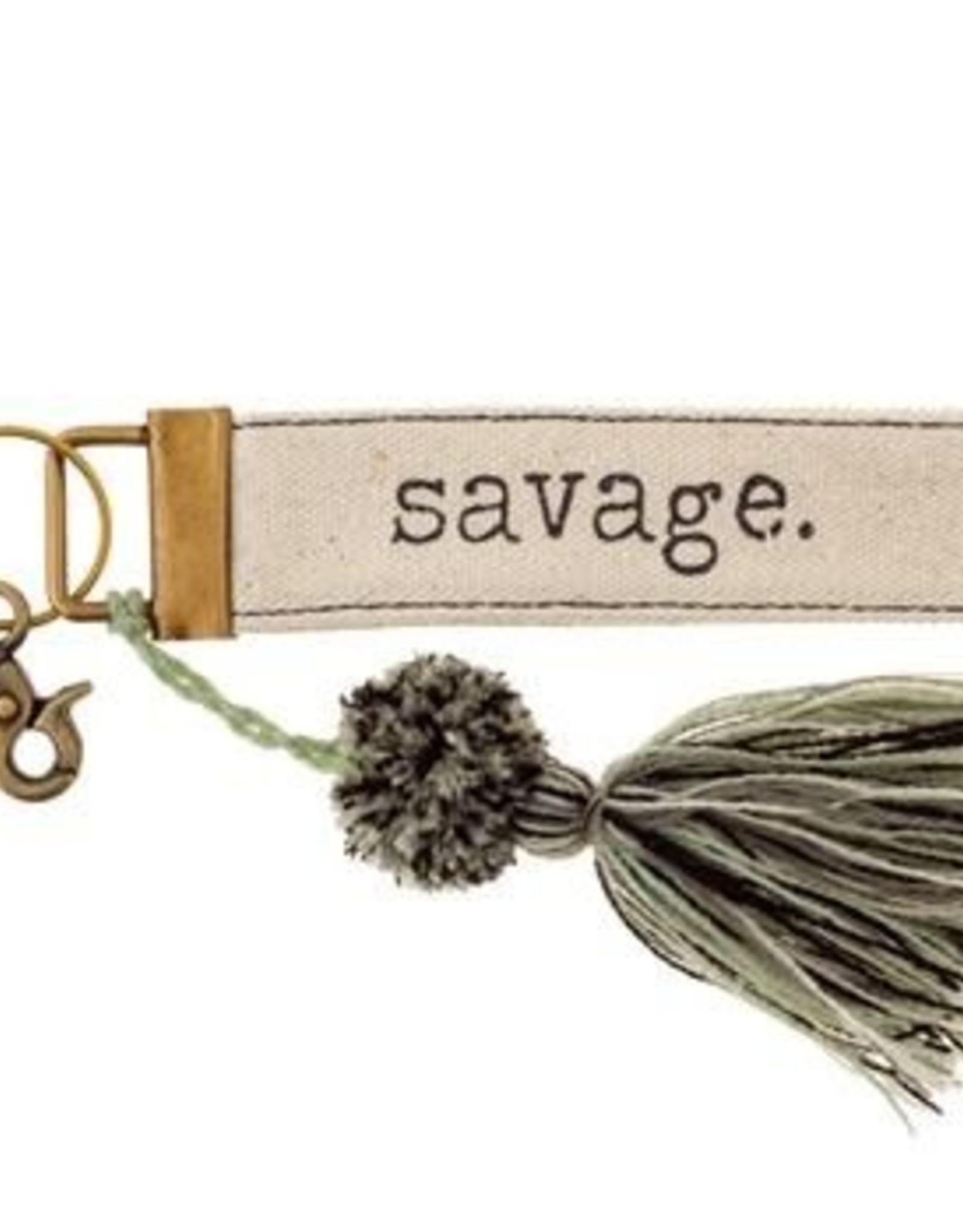 Canvas Tassel Keychain - Savage