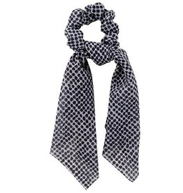 Hair Scarf - Black Dots