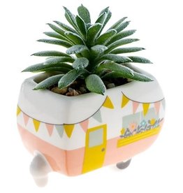 Shaped Succulent Pot - Camper