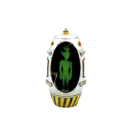 Alien in Ship Backflow Incense Burner