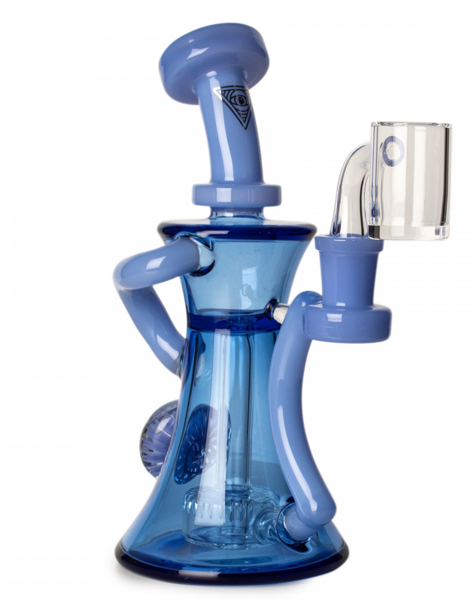 Red Eye Glass 7.5" Hypnos Recycler by Red Eye Glass