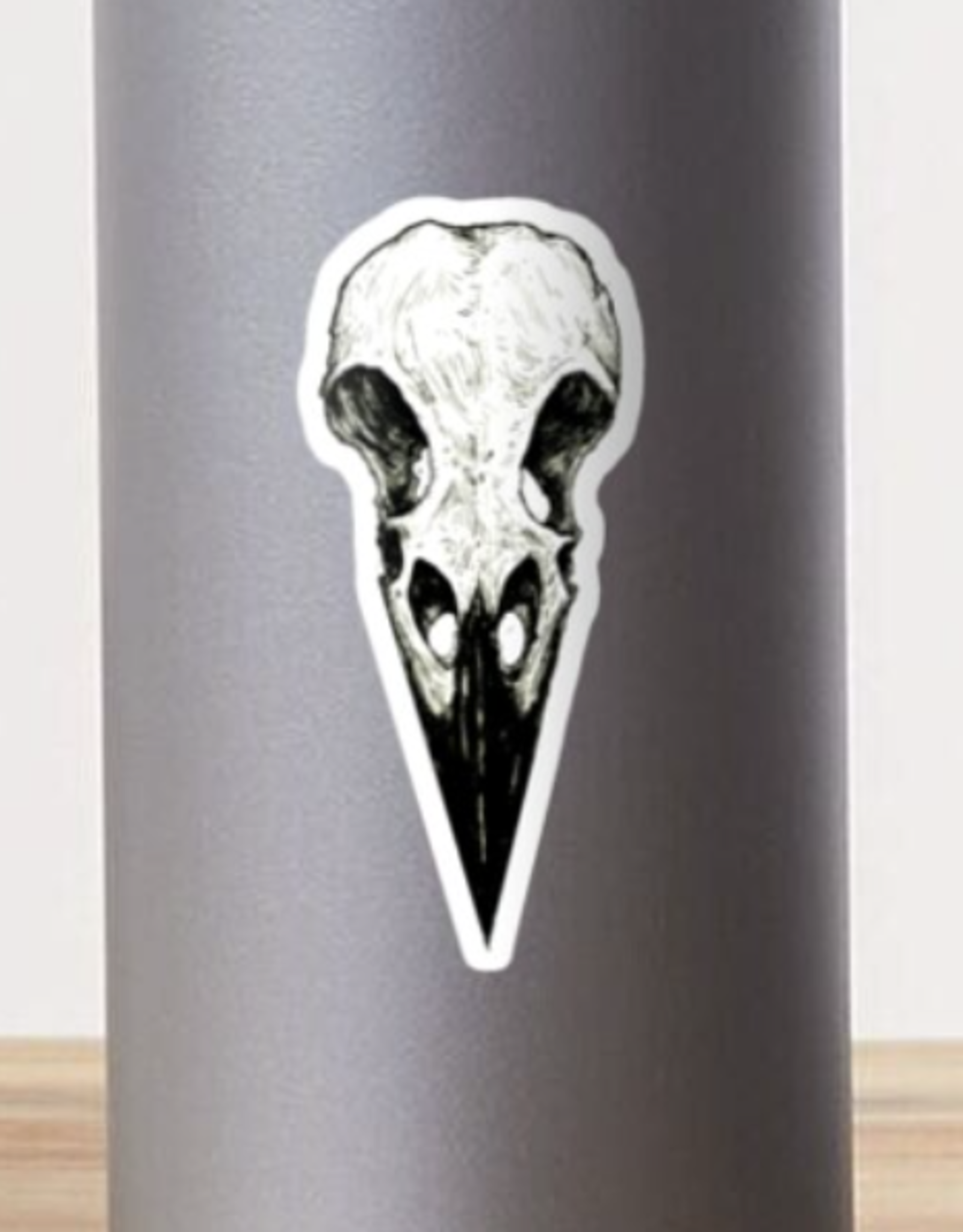 Raven Skull Sticker