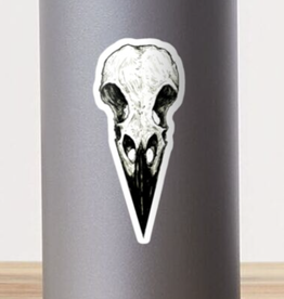 Raven Skull Sticker Raven Skull Sticker