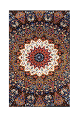 3D Indian Earth Star Tapestry 60"x90"