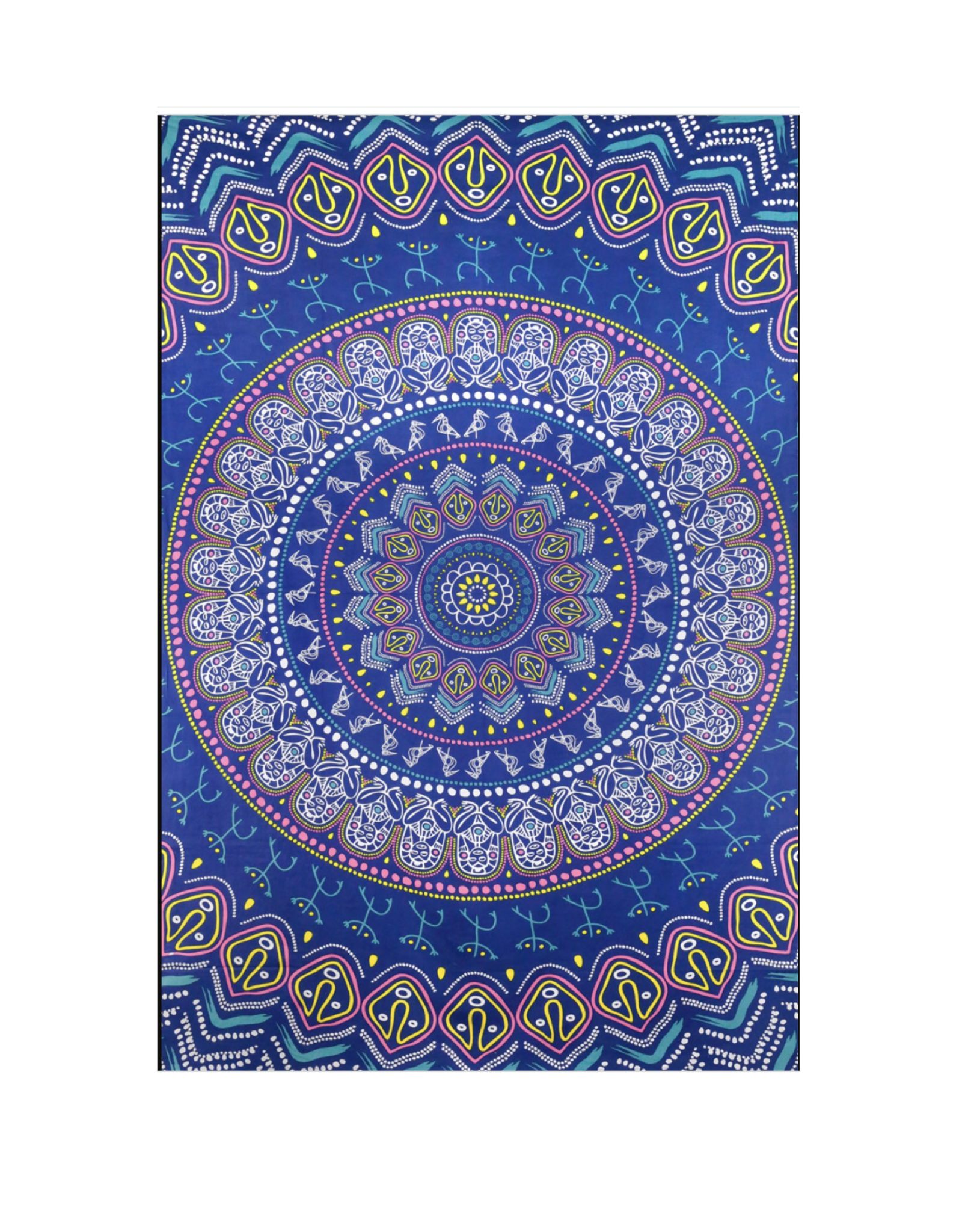 Taino Mandala Tapestry 60"x90" - Art by Dina June Toomey