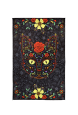 3D Sugar Kitty Tapestry 60"x90" - Art by Dina June Toomey