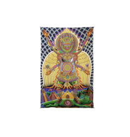 Human Evolution Heady Art Print Mini Tapestry 30"x45" - Artwork by Chris Dyer