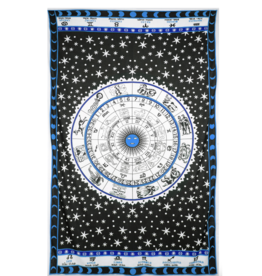 Blue Zodiac Astrology Tapestry 52"x80" - Zest for Life