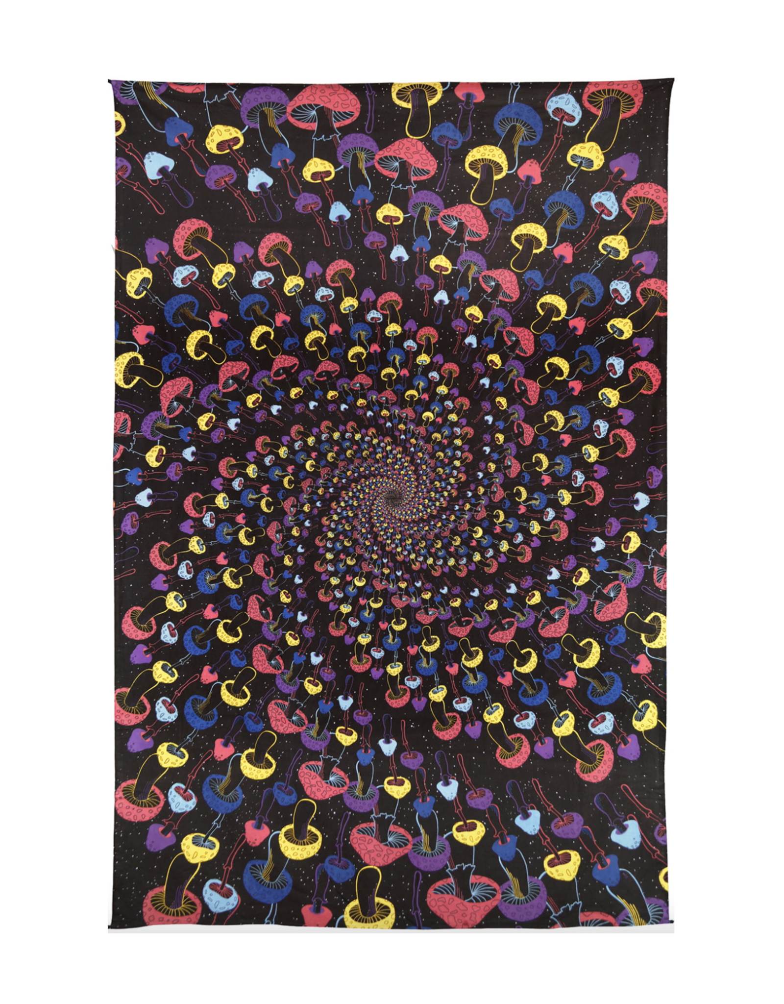 3D Shroom Spiral Mini Tapestry 30"x45"