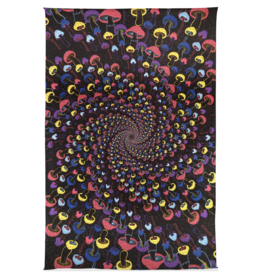 3D Shroom Spiral Mini Tapestry 30"x45"