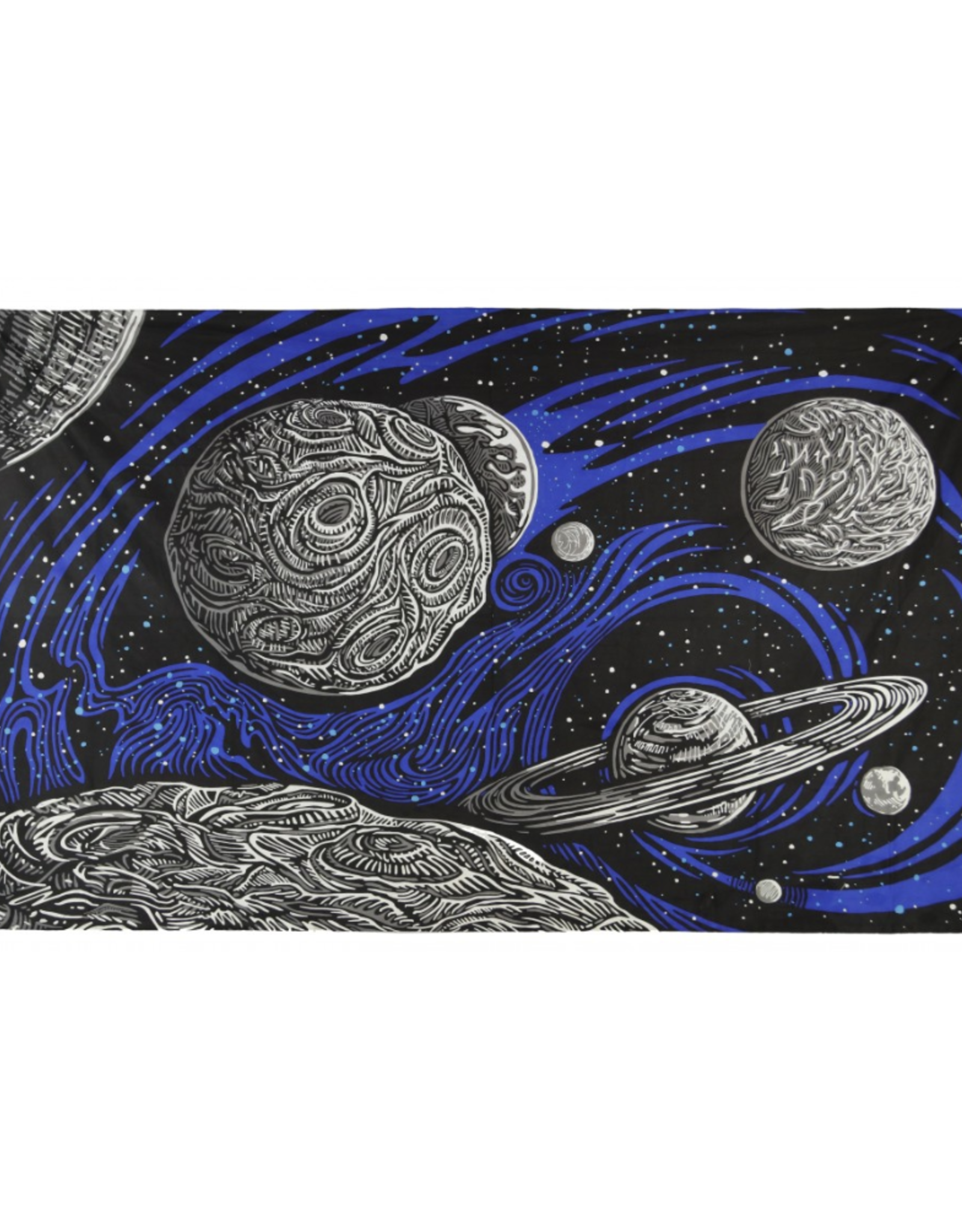 3D Glow In The Dark Galactic Space MIni Tapestry 30"x45" - Art by Chris Pinkerton