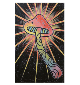 Space Mushroom Tapestry 60"x90" - Art by Taylar McRee