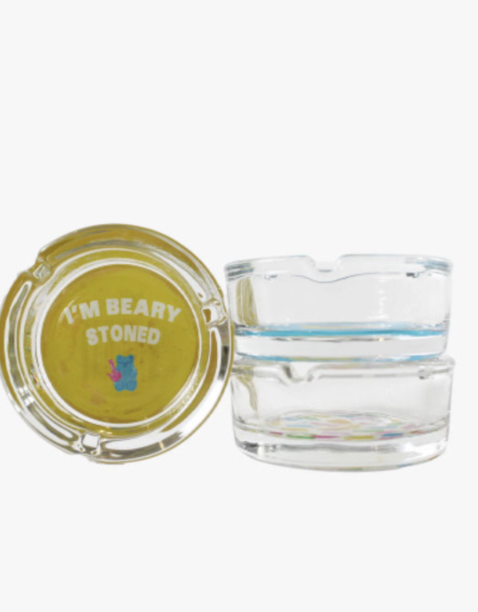 Beary Stoned - Giddy 3" Glass Ashtray
