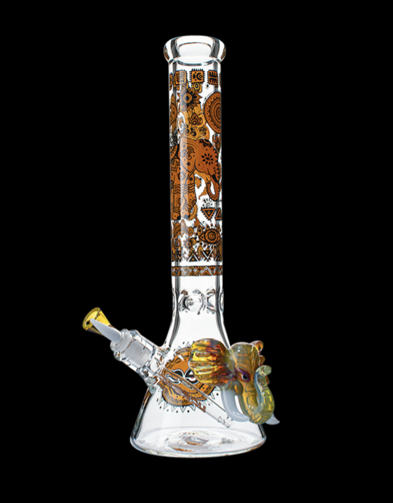 Cheech 15" Amber Find Me Where the Elephants Are Beaker by Cheech