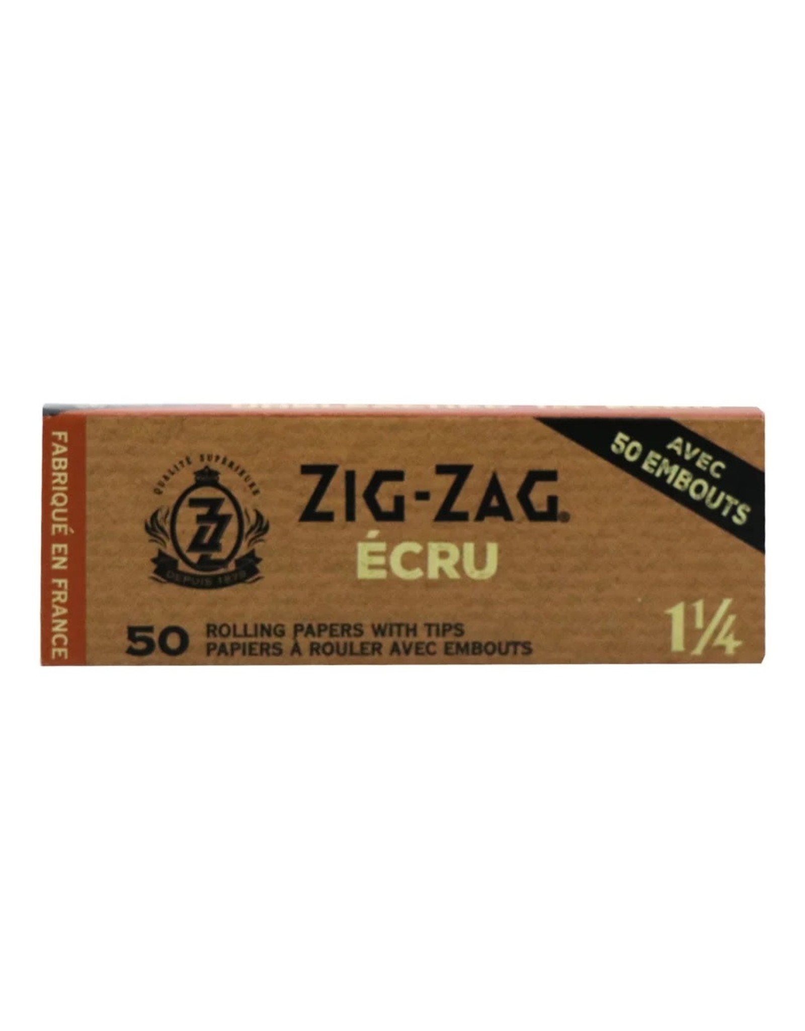 Zig Zag Papers - 1.25 Unbleached with Tips