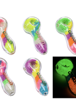 Cheech 5” Glow In The Dark Mixed Colour Assorted Pipe by Cheech