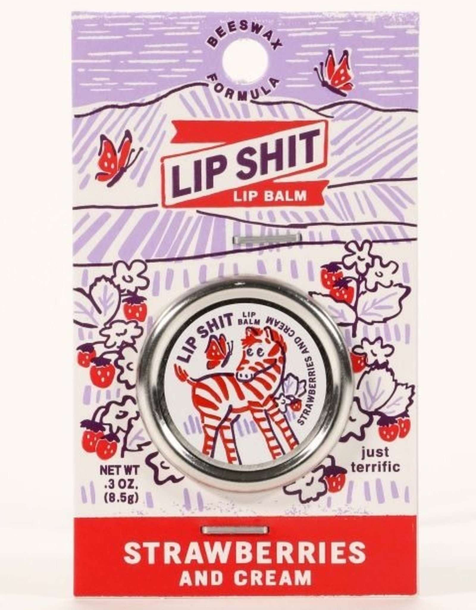 Lip Shit Strawberries & Cream Lip Balm