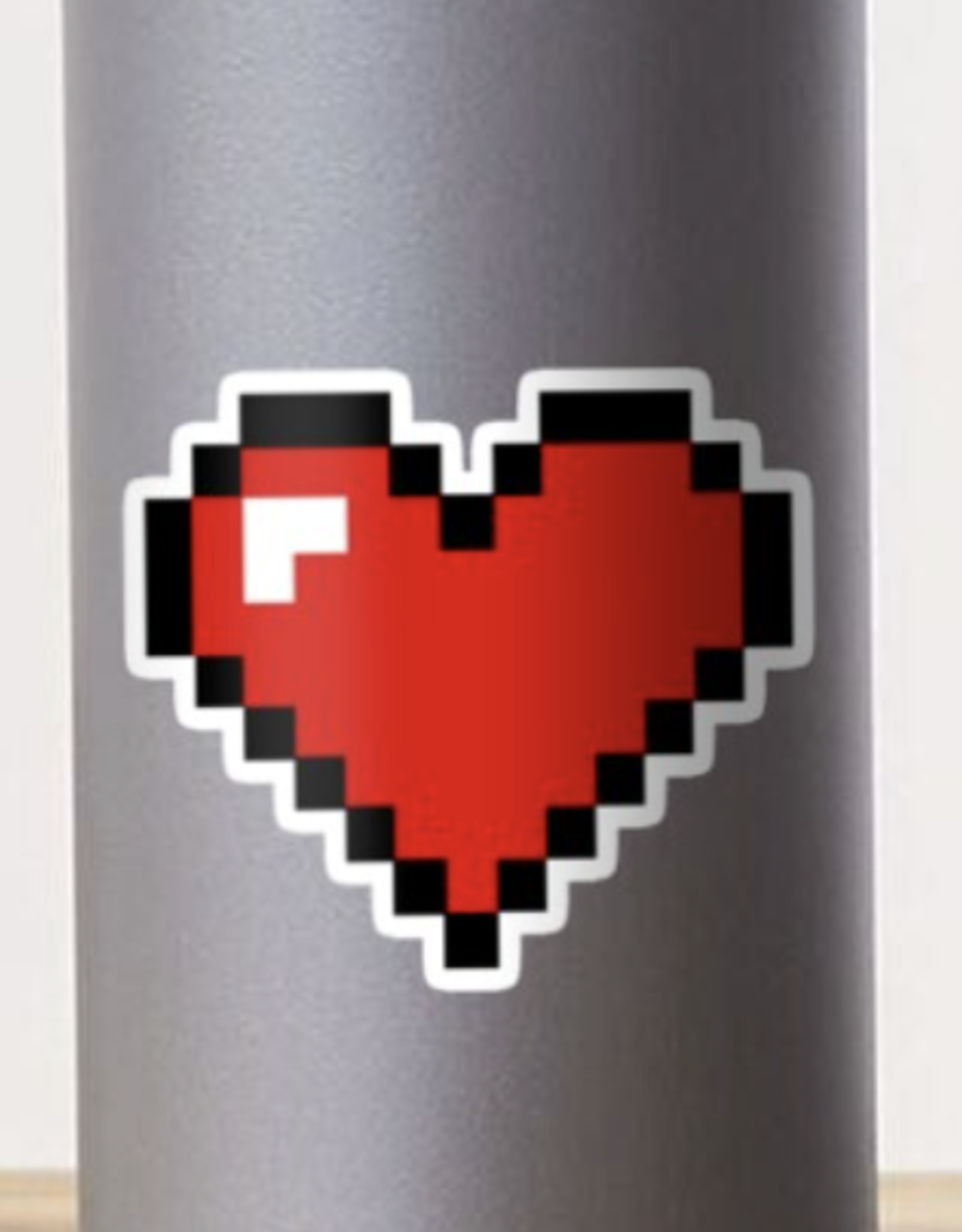 8-Bit Heart Sticker