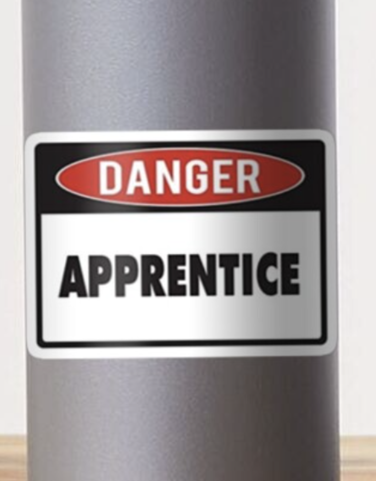 Danger Apprentice Sticker