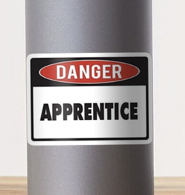 Danger Apprentice Sticker