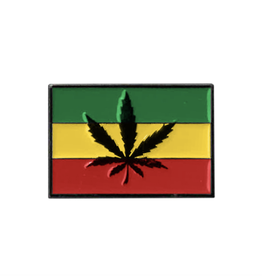 Rasta Leaf Flag Enamel Pin