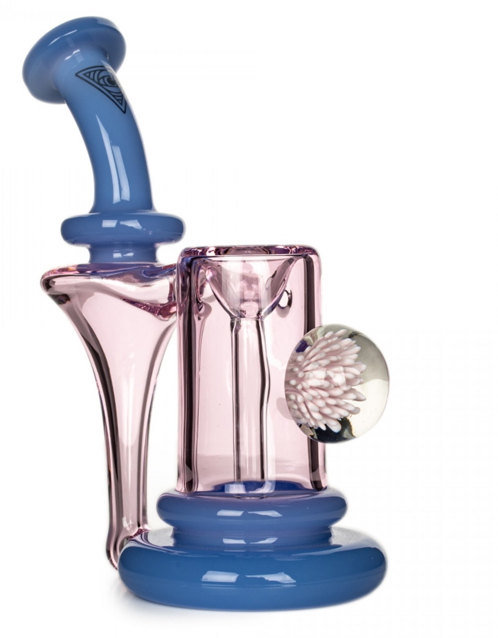 Red Eye Glass 6" Thorp Recycler Bubbler by Red Eye Glass