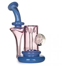 Red Eye Glass 6" Thorp Recycler Bubbler by Red Eye Glass