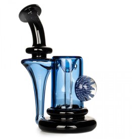 Red Eye Glass 6" Thorp Recycler Bubbler by Red Eye Glass