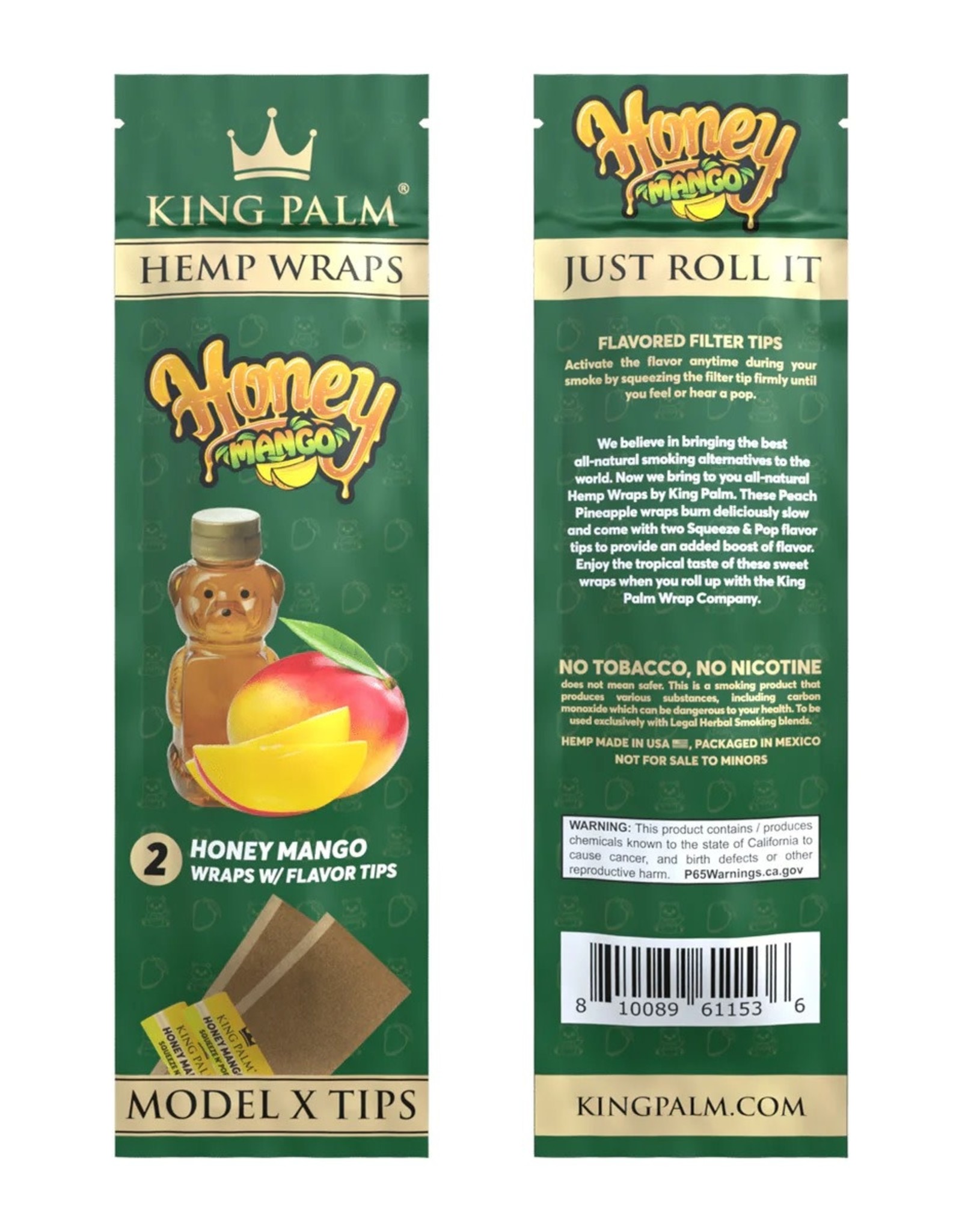 King Palm King Palm Hemp Wraps - 2 Pack