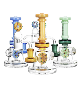 Pulsar 6.5" Donut Diamond Dab Rig Set with Donut Disc Perc by Pulsar - Assorted Colours