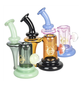 Pulsar 5.75" Two-Tone Flower Power Recycler Bubbler by Pulsar - Assorted Colours