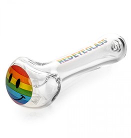 Red Eye Glass 4.5" Happy Pride Hand Pipe by Red Eye Glass