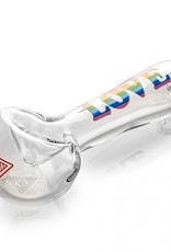 Red Eye Glass 4.5" Rainbow Love Hand Pipe by Red Eye Glass