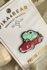 "Freg" Frog in a Car Enamel Pin