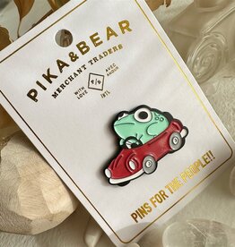 "Freg" Frog in a Car Enamel Pin