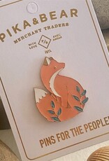 "Celeste" Handsome Sitting Fox Lapel Pin