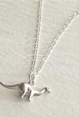 "Tino-saur" Silver Tiny Apatosaurus Charm Necklace
