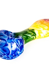 Red Eye Glass 4.5" Rainbow Hand Pipe by Red Eye Glass