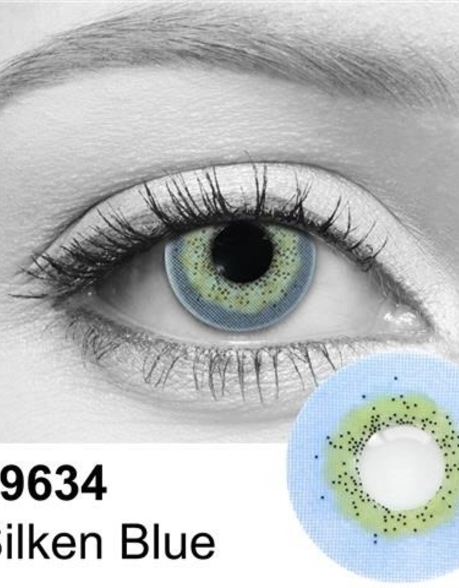 Silken Blue Contact Lens