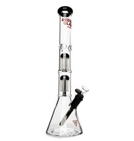 Red Eye Glass 18" 7mm Wildwood Triple Chamber Bong by Red Eye Glass