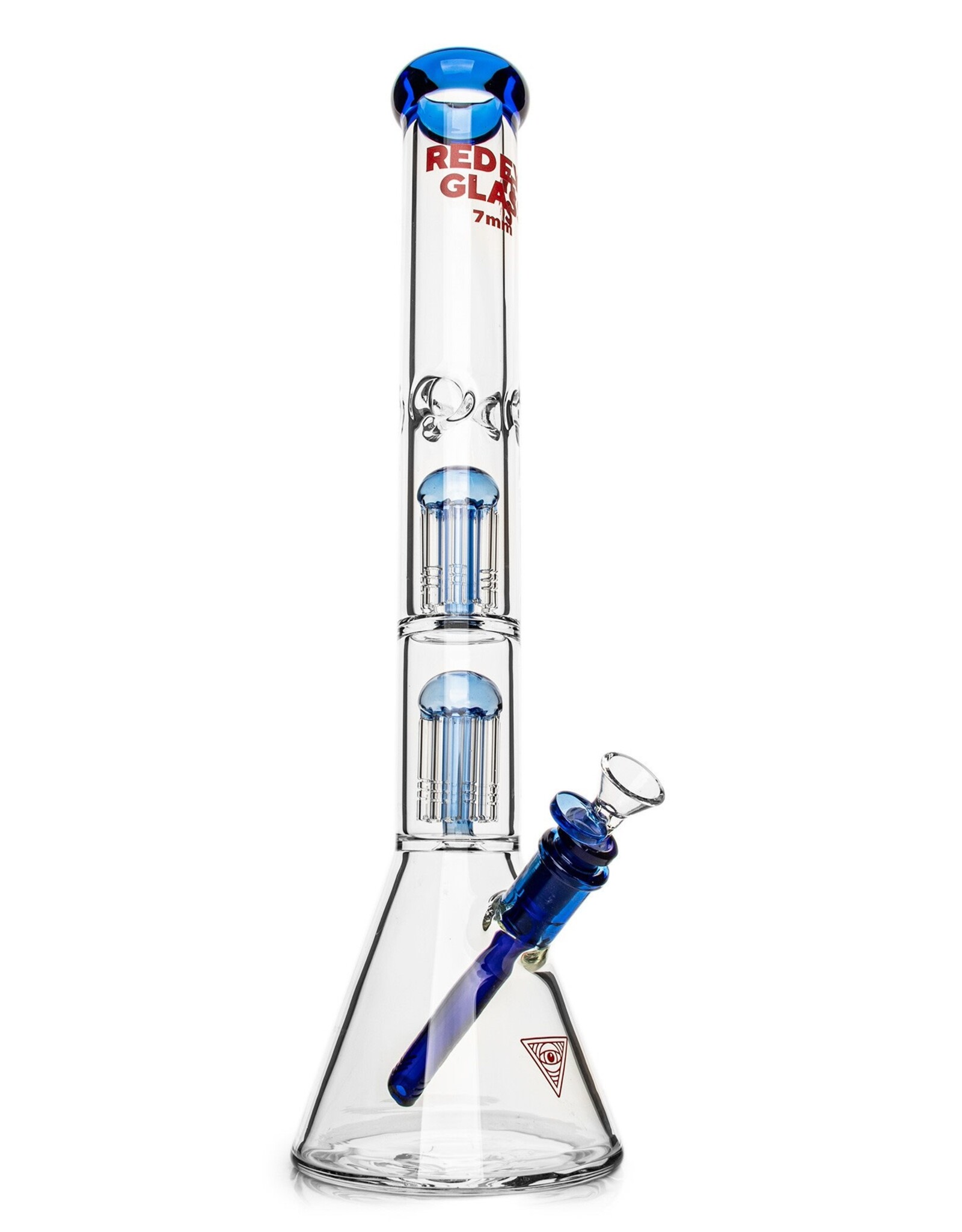 Red Eye Glass 18" 7mm Wildwood Triple Chamber Bong by Red Eye Glass