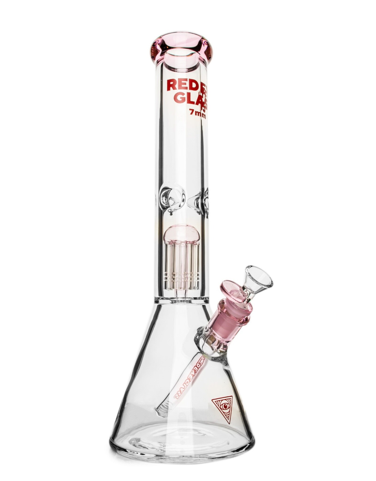 Red Eye Glass 15" 7mm Wildwood Dual Chamber Beaker by Red Eye Glass