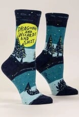 Dragons and Wizards and Shit Women's Crew Socks