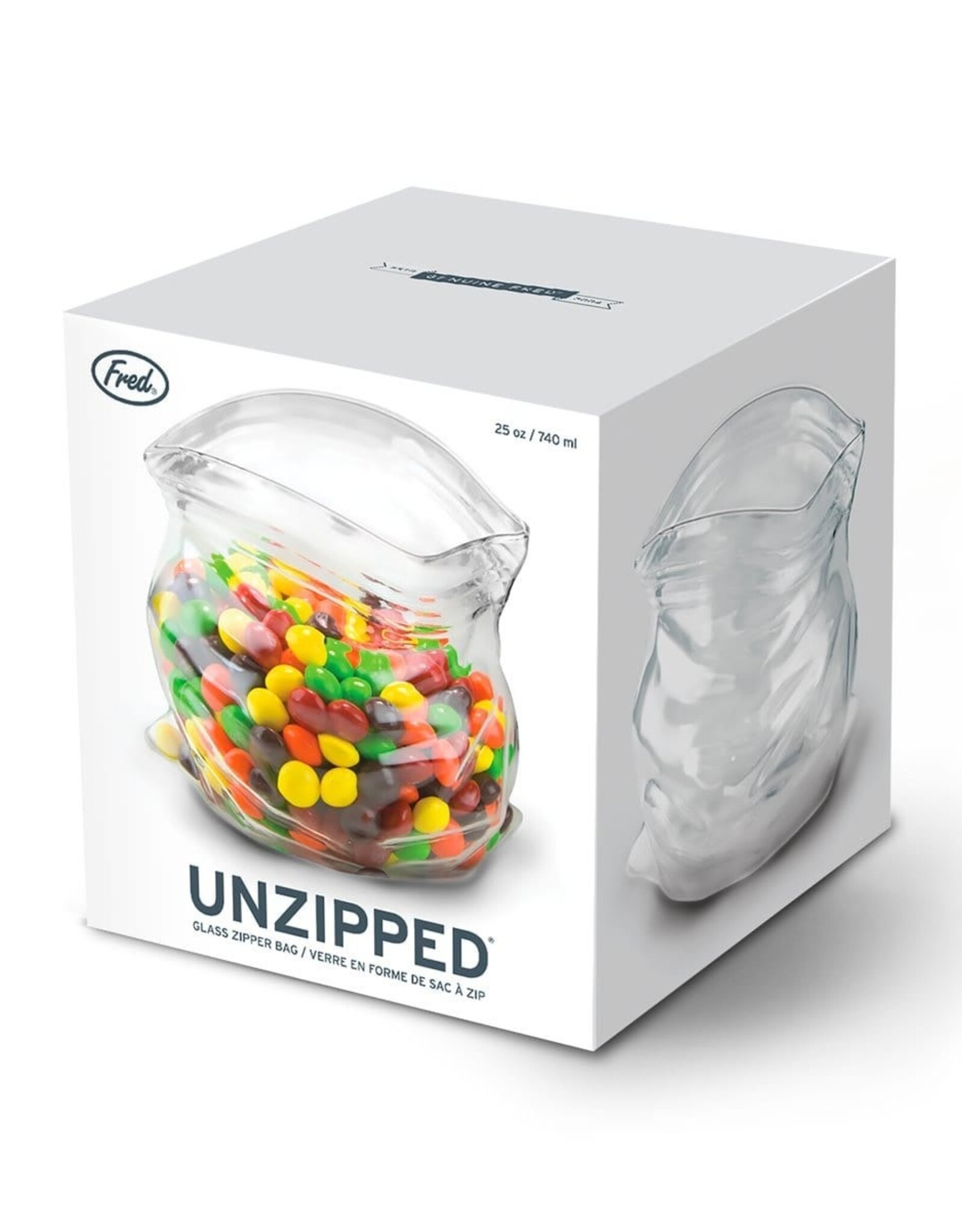Unzipped - Glass Zipper Bag