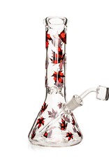 Red Eye Glass 8.5" Plaid Maple Leaf Rig by Red Eye Glass