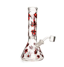 Red Eye Glass 8.5" Plaid Maple Leaf Rig by Red Eye Glass