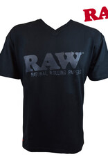 RAW RPxRAW Black Brand V-Neck T-Shirt