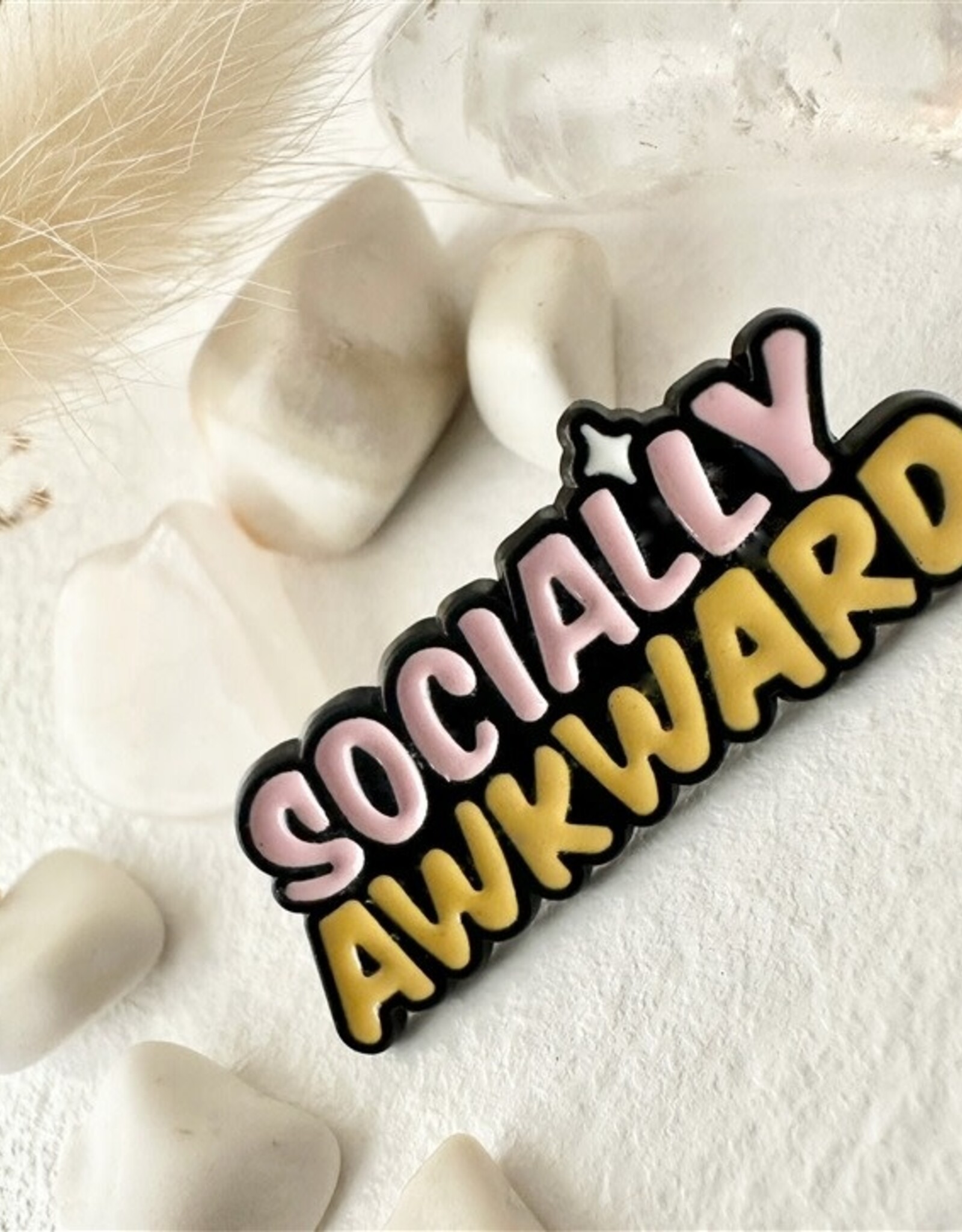"Socially Awkward" Enamel Pin