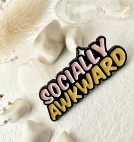 "Socially Awkward" Enamel Pin