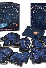 Constellations - A Wooden Magnet Set with Glow-In-The-Dark Poster
